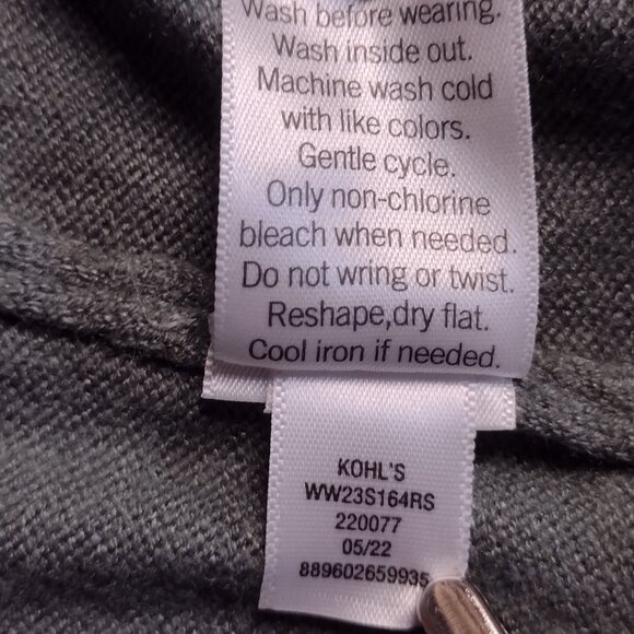 NEW with tag Women’s Nine West Sage Green Sweater Duster with Belt – Size Small - Picture 10 of 13